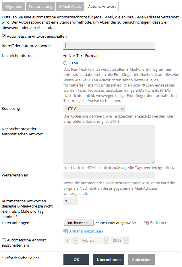 kundenpanelcloudpit 004 settings autoresponder