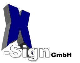 x sign logo