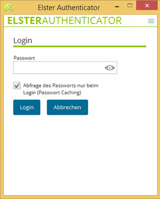 bzst2017 ElsterAuthenticator Login