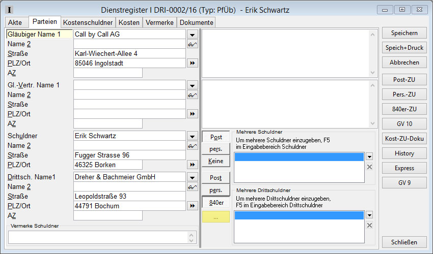 angaben fuer die zu 840 001