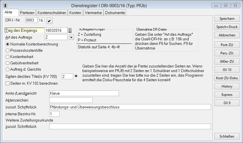 kostenermittlung im dr i 002